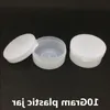 10ml Beyaz Plastik Kozmetik Kozalağı Kavanoz 34x17mm 10 gram boyutu Krem Boş Şişe Maske Konteynerleri Kavanozlar Küçük Pot Frxho