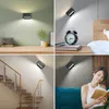 Lampe murale magnétique d'intérieur avec chargeur USB, lumière tactile portable, luminaire décoratif d'intérieur, idéal pour une chambre à coucher