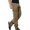 Pantalons pour hommes Nouveaux hommes Cargo Pants Mens Loose Army Tactical Pants Pantalon multi-poches Pantalon Homme Big Male Military Overalls 230420