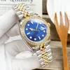 Fashion dames horloges roestvrijstalen riem paar horloge mechanische beweging automatische polshorloges 36 mm zwarte dial zakelijke klok orologi di lusso