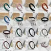 19 Styles Elastic Handmade Knitting Fabric Headbands HairHoop Women Designer Brand Double Letter Printing Wide Edge Hairpin Candy Colors Jewelry Hair Accessories