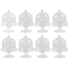 Articoli per feste 10 pezzi Mini trasparenti porta cupcake per caramelle Espositore per dessert Matrimonio Compleanno Decorazione Fornitura Baby Shower Scatole per muffin