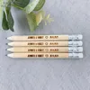 Party Favor Engraved Pencil Arts And Craft Wooden Gifts Personalised Name Date Wedding Favour 5th Anniversary