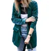 Veste de costume pour femmes, coupe décontractée, Blazer à revers, Super doux, bureau, dame, Patchwork pour fête