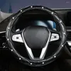 Tampas do volante Protetor Rhombus Pattern Rhombus, com duração de 38 cm de tampa anti -deslize para automóvel