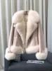 Womens Fur Faux Winter Clothes Women Korean Fashion Goose Down Coat With Luxury Fox Collar Thick Warm Jackets 231112