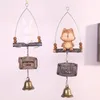 Figurines décoratives résine dessin animé carillons éoliens cadeau ornement décoration maison Spinner