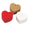 Fournitures de fête 50 / 100pcs bricolage amour étiquette en forme de coeur papier kraft carte vierge pour mariage anniversaire gâteau de vacances fleur cadeau étiquette personnalisée