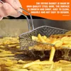 Pratos Fry Basket Suporte Francês Chip Mini Cestas Para Servir Batatas Fritas Reutilizáveis Frigideira Casa