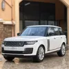 Diecast Model Car 118 Range Rover Sports Alloy Car Model Diecast Metal Toy Offroad Vehicles Car Model Simulation Sound and Light Kids Gifts 230420