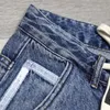 Mäns jeans 2023 Spring Autumn Drawstring Korean Fashion Slim avsmalnande draperade harembyxor Male Street denim 231121