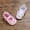 Lauflernschuhe für Babys, Mädchen, weiß, rosa, mit Blumen, bestickt, weiche Sohlen, Prewalker, zu Fuß, Kleinkind, lässig, für Kinder