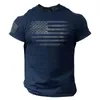 Mens t Shirts American Usa Flag T-shirts Print Men Women Fashion Short Sleeve Cotton Shirt Streetwear Harajuku Unisex Tees Tops Clothing