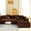 كرسي يغطي غطاء الأريكة المرنة مخملية على شكل حرف L لغرفة المعيشة 1/2/3/4 مقاعد