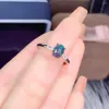 Cluster-Ringe, natürlicher Opal-Ring, mehrere Stile, 925er Silber, zertifiziert, 5 x 7 mm, schwarzer Edelstein, schönes Geschenk für Mädchen