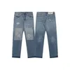 galeries denim dept pantalons de créateurs mouchetésMode pour hommes Los Angeles Automne High Street Broken Patch Cloth Couple Pantalons et Jeans