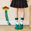 Kindersocken 5 Paar Weihnachten 100 % Baumwolle Baby Jungen Mädchen Wintersocken Jahr gestreift Halten Sie den warmen Boden rutschfeste Kindersocken 2-12 Jahre 231121