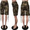 Damen Shorts Gotoola 2023 Retro Hong Kong Style Prominente Damenbekleidung Camouflage Kordelzug Multi-Pocket Cargohose (Außer