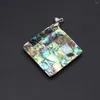 Pendant Necklaces Charm Natural Abalone Shell Prism 47mm Jewelry Making DIY Necklace Earrings Accessories Gift For Women