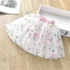 Jupes 1 6Y mignon Tutu pour fille été enfants Floral Plaid enfants rose faldas danse fête jupe doux Mini Tulle filles 230420