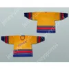 JERSEY DE HOCKEY AMARILLO DEL EQUIPO NACIONAL DE RUMANIA personalizado NUEVO Top cosido S-M-L-XL-XXL-3XL-4XL-5XL-6XL