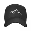 Berets Black Mountain Range Baseball Caps Erwachsener Fashion Trucker Hut Verstellbare Polyester Sport Cap Sommer Capberets