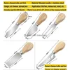 Cheese Tools Knives Cutlery Steel Stainless Slicer Cutter Bamboo Handle Mini Butter Knife Spata Fork Kitchen Baking Tool Lx4552 Drop Dhrjk