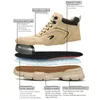 أحذية شتاء العمل سلامة السلامة الأحذية الرجال أحذية السلامة مضادة لمكافحة الأحذية العمل