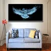 Blue Light Eagle Animal Posters and Prints Modern Canvas Painting Eagle Art Wall Picture for Living Room Home Decor No Frame