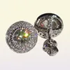 Charming Women Earrings Jewelry 18k White Gold Plaed Sparkling CZ Round Studs Earrings Nice Jewelry Gift1312530