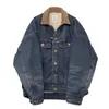 Vestes pour hommes Plus Taille Denim Veste Corduroy Revers Chaud Jeans Coton Manteau Automne Hiver Lâche Oversize Cowboy Top Mâle