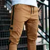 Pantalons pour hommes Hommes Joggers Hip Hop Cordon élastique Slim Fit Stretch Pantalon décontracté Pantalon de survêtement de haute qualité Vêtements S-2XL pour hommes