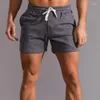 Shorts masculinos Summer Men's Casual Casual Elastic Sports Three Point Simples Beach calça de praia