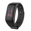 F1 Plus Color LCD Screen Rastreador de fitness rastreador de sono rastreador cardíaco Monitor Smart Bracelet para iOS Android Telefone Frete grátis