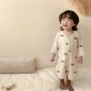 Pękama Summer Cienka Baby Pajama Miękki pół rękawie ubrania dla dzieci dziecięce bawełniana bawełna dzieci rompers 231120