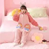 Pajamas Animal Pyjamas Kids Onesie Winter Baby Jumpsuit Cartoon Thicken Warm Pajamas for Children Sleepwear Boy Hooded Overall 231120