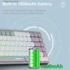Tastaturen K1 Slim Mechanical Gaming RGB-Tastatur, unterstützt Bluetooth 5.0 Wireless USB 2.4G Russisch Portugiesisch 84 Tasten für Mac OS Windows PC Q231122
