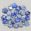 Kolye Kolyeleri 20pcs/Lot 2023 Moda Doğal Taş Lapis Lazuli Yıldız Tergilden Pentagram Kolye Takıları DIY Takı Bileklik Aksesuarları