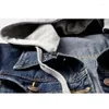 Chaquetas de mujer Mujeres Cálido Invierno Jean Chaqueta Bolsillos Botón Suave Con Capucha Ropa Exterior Moda Slim Denim Abrigos Mujer