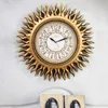 Wandklokken Amerikaanse modieuze woonkamer klok retro decoratie hangende zon mute horloges decoraties ornamenten huiswarming cadeau