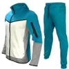 2022ss mens tute in pile tecnico manica lunga donna pantalone felpe sportwear felpe pullover con cappuccio tuta da uomo felpa con cappuccio techfleeces