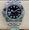 40mm Sprite Watches Men Left Hand Watch Mens Automatic Cal.3285 Green Black Ceramic Bezel 904L Steel Jubilee Bracelet Eta 126720 Water Resistant ArF Wristwatches