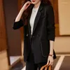 Pantalon de deux pièces pour femmes Automne Winte Femmes élégantes Blazer formel Pantalon Ensembles Beige Kaki Noir Casual Business Femme Veste et pantalon 2 Set