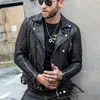 Men's Leather Faux Luxury Mens Short Slim Genuine Jacket Buckle Tanning Sheepskin Coat Zipper Designer Motorcycle Biker Outerwear 231120