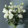 Fleurs décoratives 4 tête artificielle Eustoma fleur haute qualité soie décoration de la maison mariage décor Bouquet