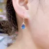 Dangle Earrings Colife Jewelry Natural Topaz drop for office woman 5mm 7mm銀925宝石Eardrop