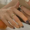 Eheringe Ventfille Perle Silber Gold Farbe Ring für Frauen Unregelmäßiger einstellbarer Modeschmuck 925 Stempel Großhandel Dropship