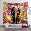 Tapisserier elefant tapestry vägg hängande filt dekoration för hemtyg