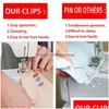 Tas clips 100/150 pcs naaiplip plastic quilten knutselen haakbreien veiligheid geassorteerde kleuren bindende lx4242 drop levering h dhpbv