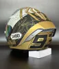 Helmets Skates Helmets Motorcycle FuFace SHOEI X 14 X SPIRIT III Special X Fourteen Edition Racing Red Gold Ant 230421